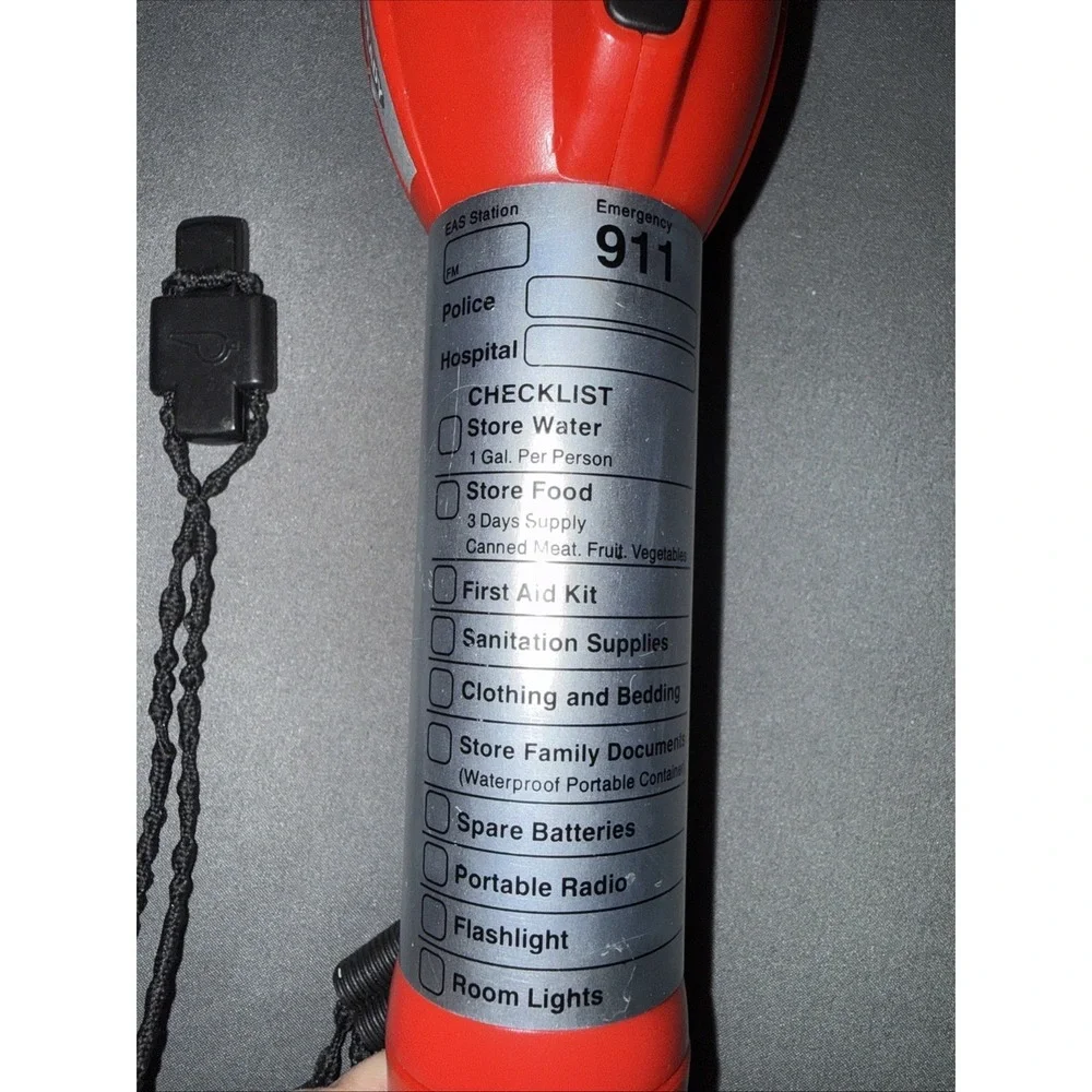 Energizer Weather Ready Flashlight With Whistle And Checklist, 2 